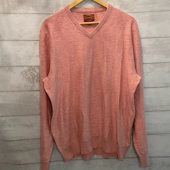 Red ale riverside v neck best sale sweater